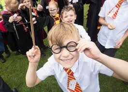 Children dress up as Harry Potter at Smithills Hall in Bolton, UK ...