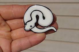 Five specific snakes possess the genetic makeup to create a leucistic snake and the trademark blue eyes with white scales. Blue Eyed Leucistic Lucy Ball Python Magnet Gift For Snake Etsy