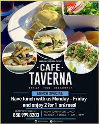 Cafe Taverna Home Tallahassee Florida Menu Prices Restaurant Reviews Facebook