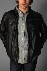 Charles And 1 2 Faux Leather Jacket Urban Outfitters