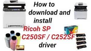If you don't want to waste time on hunting after the needed driver for your pc, feel free to use a dedicated. How To Install Ricoh Sp C250sf C252sf Driver Universal Print Teach World Youtube