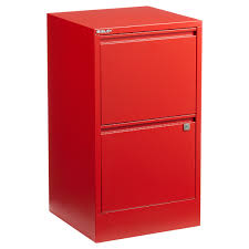 It can attach to either the left or right side of the cabinet. Bisley Red 2 3 Drawer Locking Filing Cabinets The Container Store
