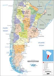 Argentina Map Political Worldometer
