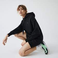 Womens Lacoste Live Hooded Oversized Sweatshirt Dress Lacoste