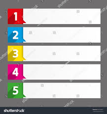 Table Contents Use Template Sequence Rank Stock Vector