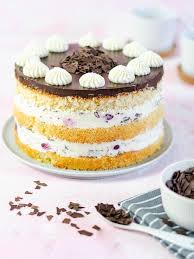 Stracciatella Torte Mit Kirschen Mein Naschgluck Rezept Kuchen Und Torten Torten Rezepte Rezept Kekse