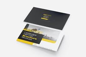 Free Landscape Half Fold Brochure Mockup Landscape Half Fold Brochure Mockup Brochures Mockups Brochure Brochure Design Creative