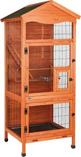 Trixie Natura 3 Story Aviary Bird Cage Chewy Com Large Bird Cages Wooden Bird Houses Bird Aviary