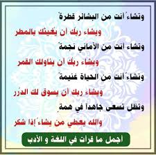 الله يعطي من شكر Arabic Calligraphy Wisdom