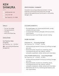Forecast future earnings and expenses. Manager Resume Example Myperfectresume