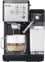 If you've never used a coffee machine, the brewing process can be anything but intuitive. Amazon Com Mr Coffee One Touch Coffeehouse Espresso Maker And Cappuccino Machine Kitchen Dining