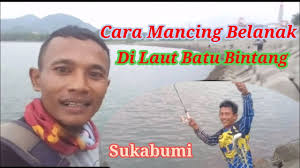 cara mancing ikan belanak di laut batu bintang sukabumi