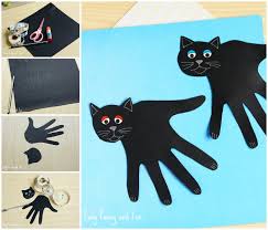 Pets worksheets and online activities. Handprint Black Cat Craft Easy Peasy And Fun