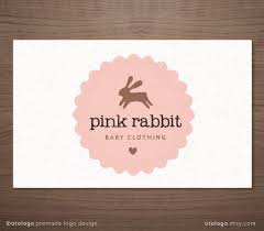 Premade Logo Design Bunny Emblem Label Kids Baby Boutique Photography Small Business 15 00 Via Etsy Simple Logo Design Logo Design Clothing Logo
