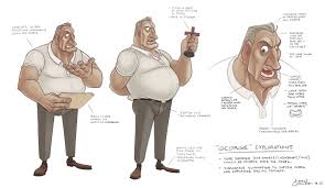 Andrew Chesworth Interrogation George Design Character Design Animation Concept Art Art