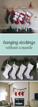 9 Ways To Hang Stockings If You Don T Have A Mantle Disney Family Christmas Stockings Diy Hanging Christmas Stockings Christmas Stocking Decorations