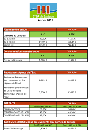 C'est à peu de choses près le volume occupé par un kilogramme d'eau pure. Siep Du Santerre Syndicat Intercommunal D Eau Potable Du Santerre Le Prix De L Eau Dans Le Santerre