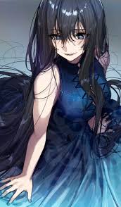 Anime vocaloid luo tianyi green eyes dark hair. Pin By E C E On Digital Art Black Hair Blue Eyes Girl Black Hair Green Eyes Girl Anime Black Hair