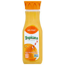 Fruit juice calories are almost pure sugar because all of the fiber is removed during the juicing process. Tropicana Pure Premium No Pulp 100 Orange Juice Shop Juice At H E B