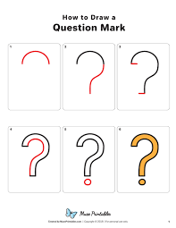 Learn How To Draw A Question Mark Step By Step Download A Printable Version Of This Tutorial At Https Museprintabl This Or That Questions Question Mark Draw