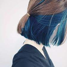 Cabelo Azul Hidden Hair Color Hair Styles Diy Hair Dye