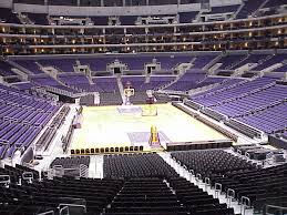 rare staples center lakers seating view los angeles lakers