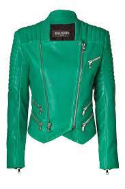 2015 To The Core Leather Jackets Women Leather Jacket Green Leather Jackets