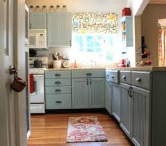 Blue Grey Cabinets W Beadboard In Sherwin Williams Rain Painting Kitchen Cabinets Kitchen Design Home Kitchens