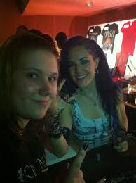 My Daughter Christina With Alissa White Gluz Singer From Arch Enemy Rosenhof Osnabruck 2014 Alissa White Heavy Metal Metal Girl