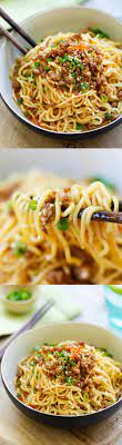 Dan Dan Noodles Savory And Spicy Sichuan Noodles With Ground Meat Dan Dan Mian Noodles Is Delicious Learn How To Make It With Thi Recipes Food Easy Meals