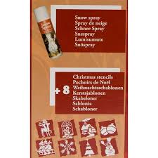 Eins der üblichsten materialien für schablonen ist pvc, da es stabil. Schneespray 150 Ml Dose Mit 8 Schablonen 3 89