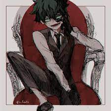 My Hero Academia Bnha Villain Izuku Midoriya Deku Villain Deku Hero My Hero Academia Create meme fake smile mask anime, pictures anime memes. my hero academia bnha villain