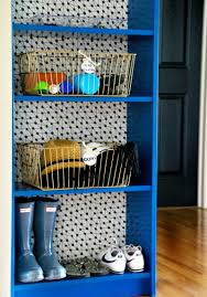 11 Ikea Hacks With Removable Wallpaper That Will Change Everything Hunker Bookcase Diy Bookcase Makeover Ikea Hack Bookcase