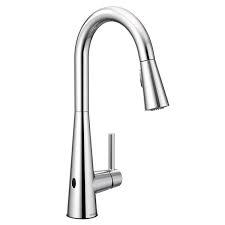 Find kitchen faucets at lowest price guarantee. Moen Sleek Pulldown Kitchen Faucet Chrome Lowe S Canada
