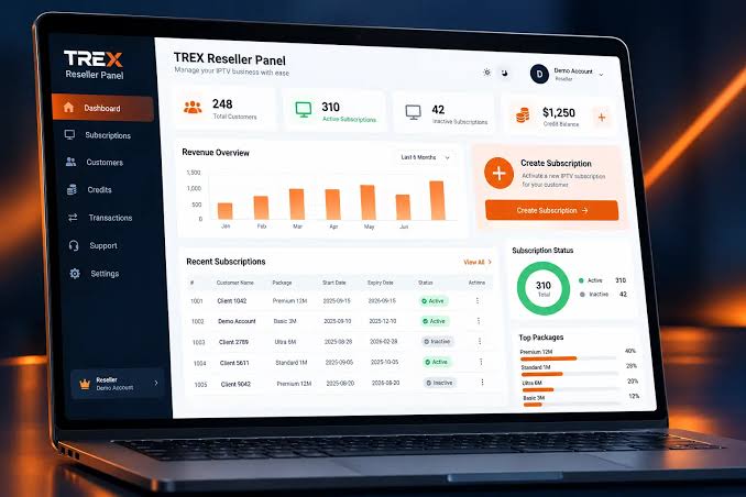 TREX IPTV Reseller Panel & Credit Pricing | Trex OTT