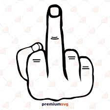Whatever might be the purposes it can be used everywhere. Middle Finger Svg Vector Clipart Files Premium Svg