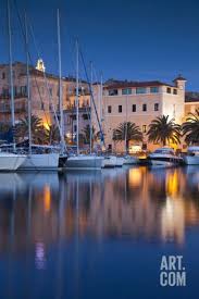 Town Marina At Dusk Propriano Corsica France Photographic Print By Walter Bibikow At Art Com Corsica Barque Corse