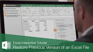 Jun 08, 2020 · step 1, open excel. How To Restore A Previous Version Of An Excel File Customguide