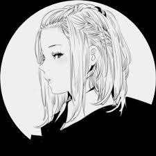 Aesthetic Black And White Anime Icons 