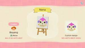 Nana Acnh Villager Portrait Qr Code In 2021 Animal Crossing Animal Crossing Qr Animal Crossing Pocket Camp