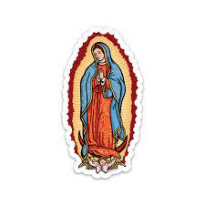 The Virgen De Guadalupe Sticker Cute Stickers Print Stickers Girl Stickers