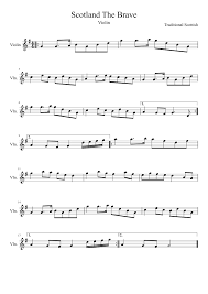 Highlights from the sydney opera house concert, recorded 10 june 2000. Scotland The Brave Sheet Music For Violin Solo Musescore Com