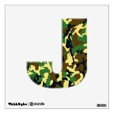 camouflage pattern woodland letter j wall sticker pattern sample design template diy cyo customize wall decal pattern decal wall art custom wall decals