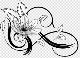 Black and white flowers transparent background. Dollzis Classy Black And White Flowers Transparent Background
