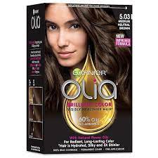 Garnier Olia Brilliant Color 6 3 Fl Oz 6 0 Light Brown Olia Hair Color Ammonia Free Hair Color Garnier Olia