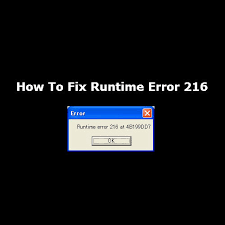 Intenta ejecutar el diagnóstico de windows. Best Way To Fix Runtime Error 216 Error Message