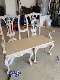 How To Make A Bench From Two Chippendale Chairs Avec Images Mobilier De Salon Idees De Meubles Transformation De Meubles