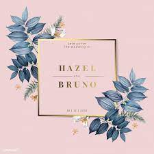Download Premium Vector Of Floral Wedding Invitation Card Design Vector Wedding Invitation Card Design Floral Wedding Invitations Invitation Card Design