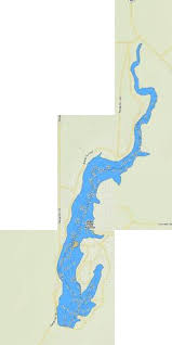 Blood Indian Creek Reservoir Fishing Map