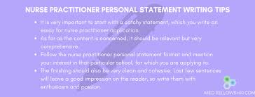 Nurse Practitioner Personal Statement Tips Med Fellowship